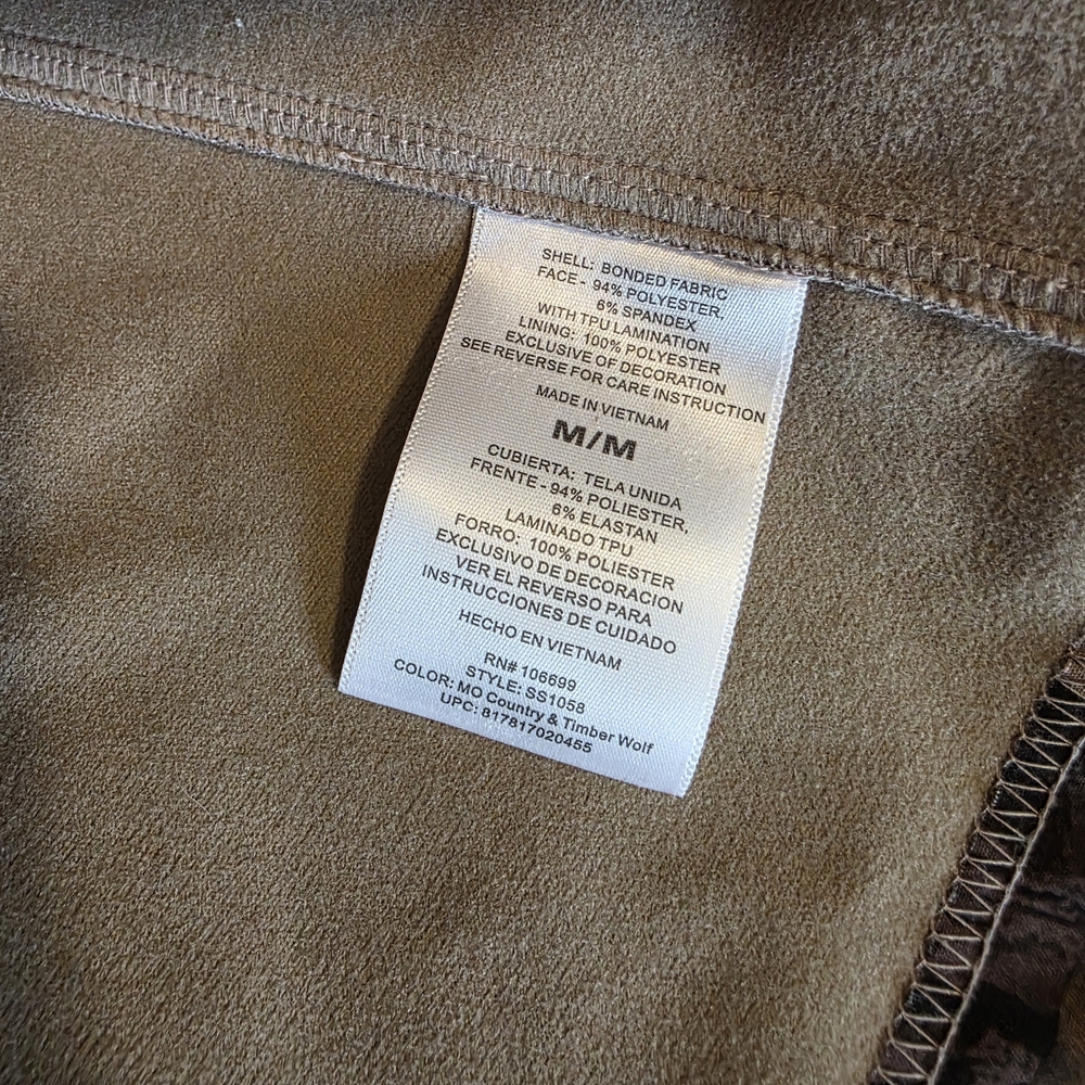 Habit Women's Utility Jacket - Camouflage and Tan Scent Factor Size Medium - Picture 9 of 10